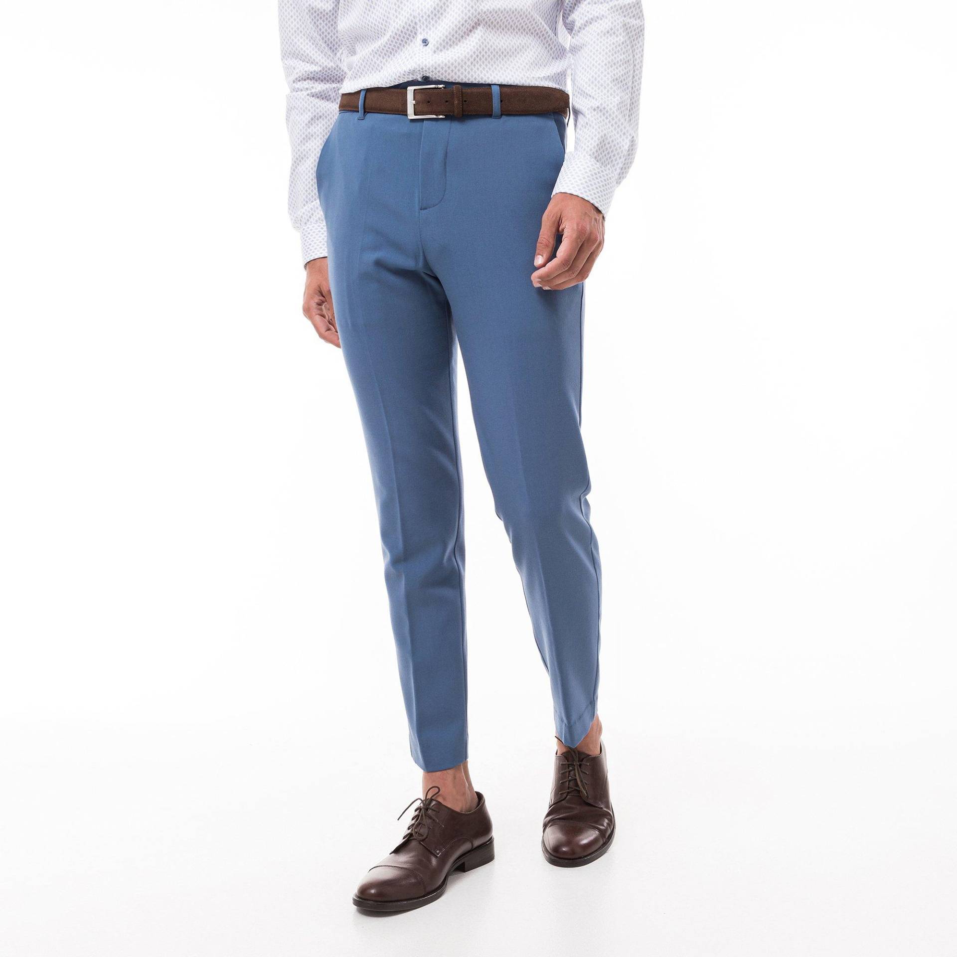 Lange Hose, Slim Fit Herren Blau 56 von Manor Man