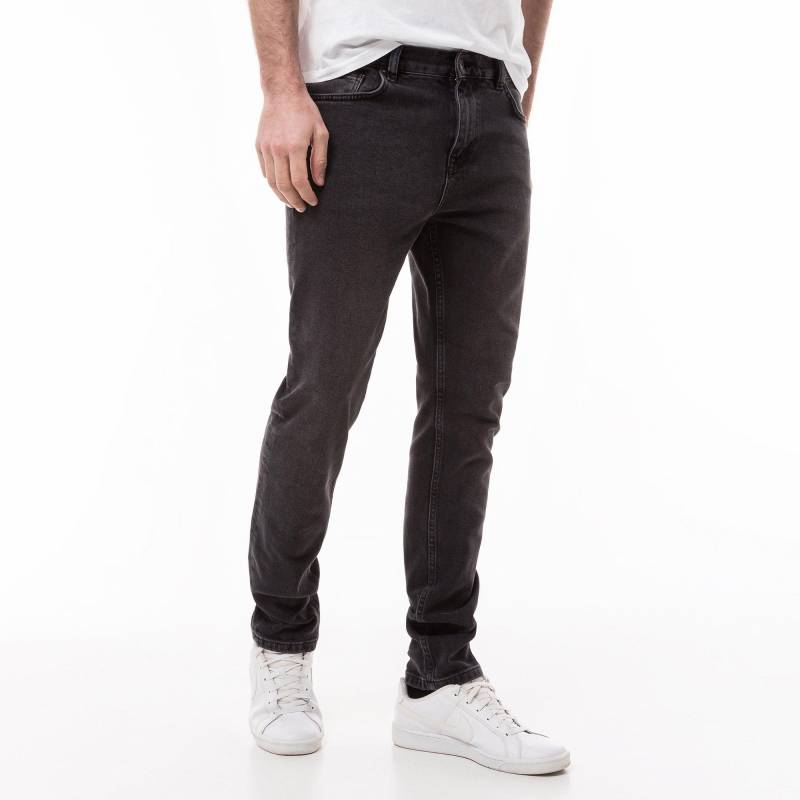 Jeans, Slim Fit Herren Black L30/W32 von Manor Man