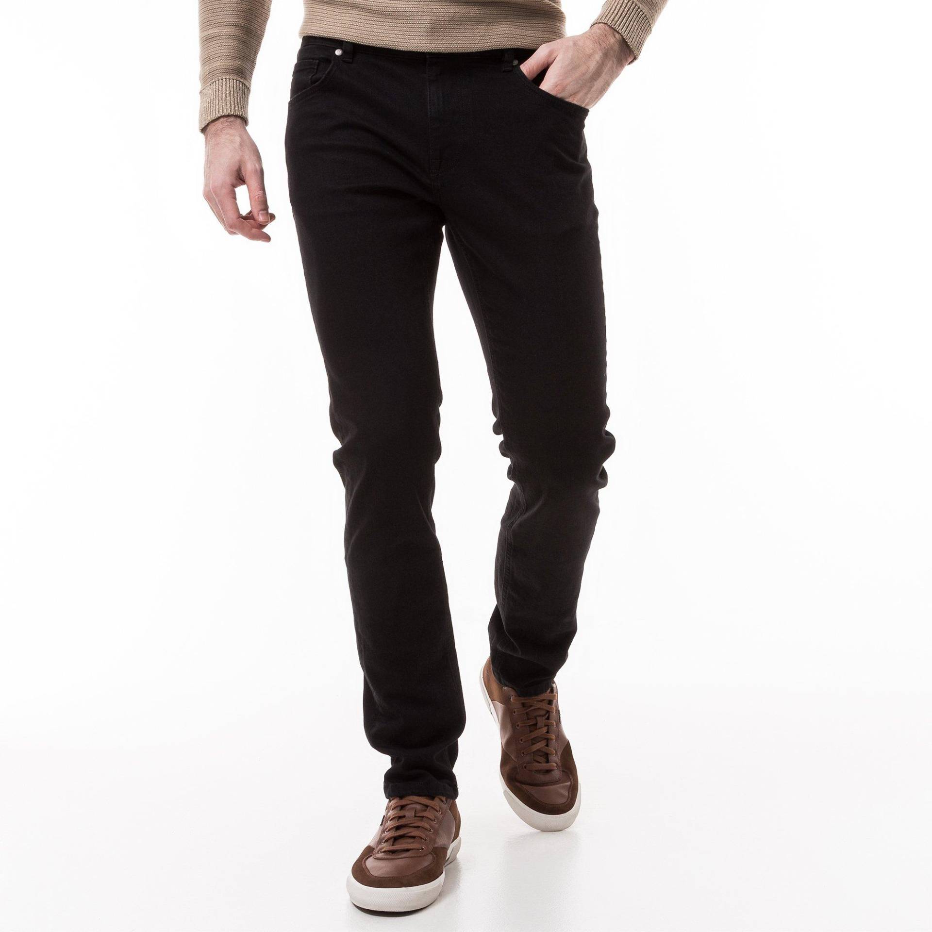 Jeans, Slim Fit Herren Black L30/W36 von Manor Man