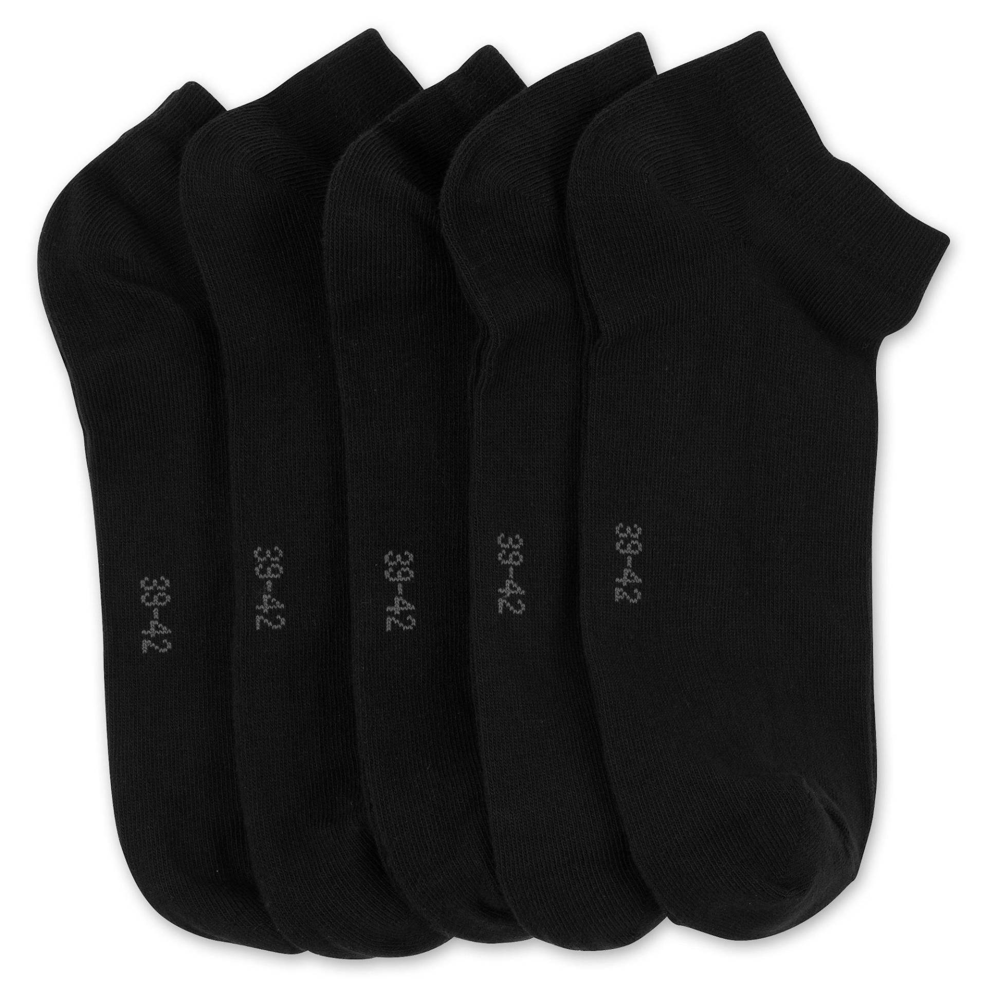 Knöchellange Socken Herren Black 43-46 von Manor Man