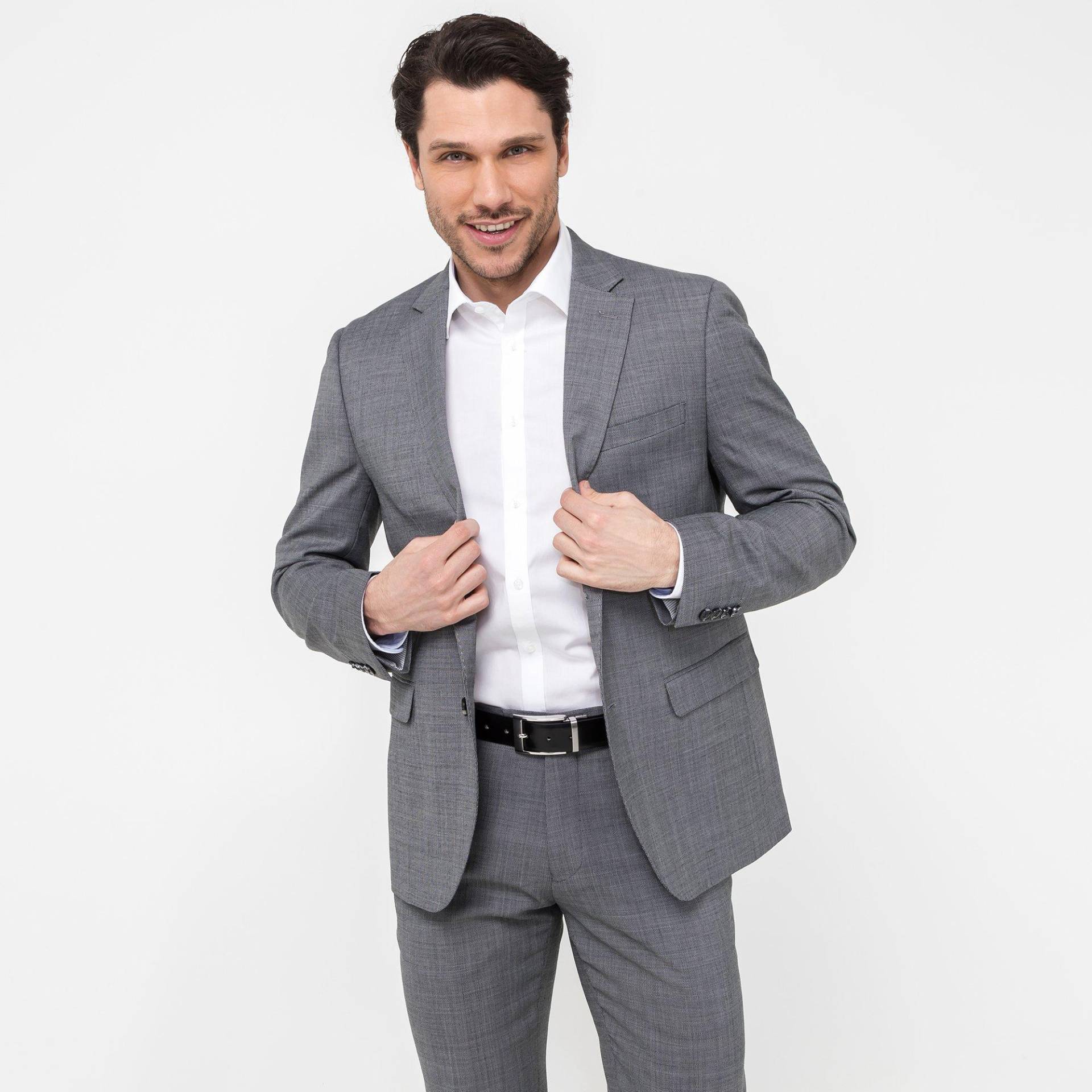 Blazer, Modern Fit Herren Anthrazit 46 von Manor Man