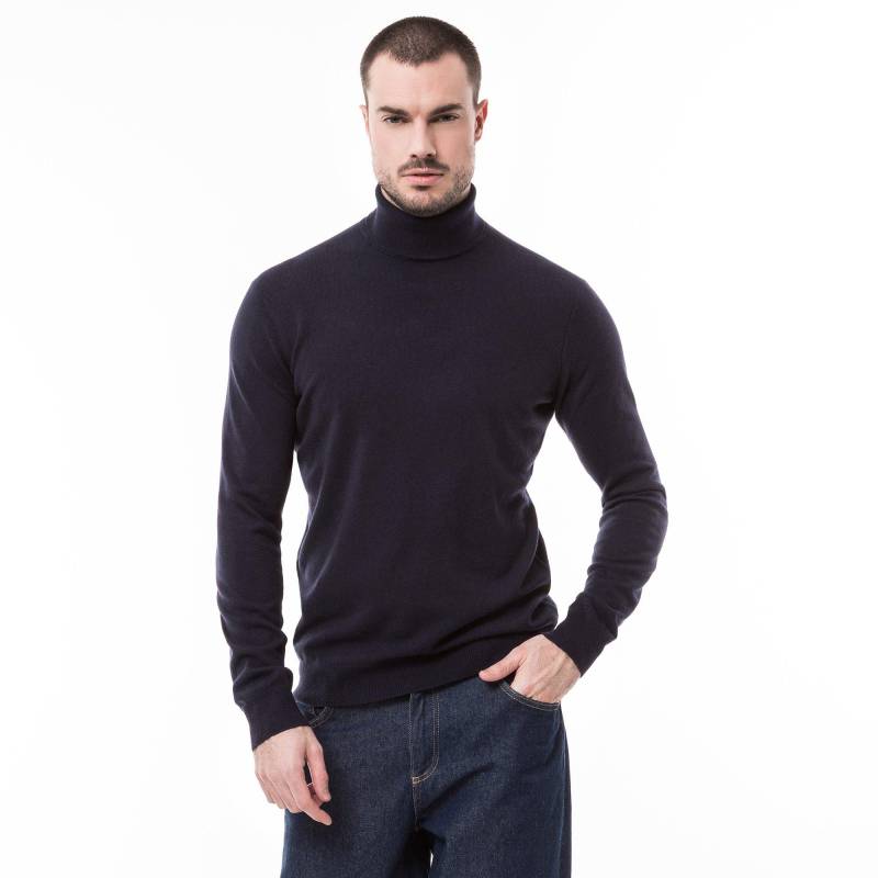 Cashmere-pullover, Rollkragen Herren Marine M von Manor Man