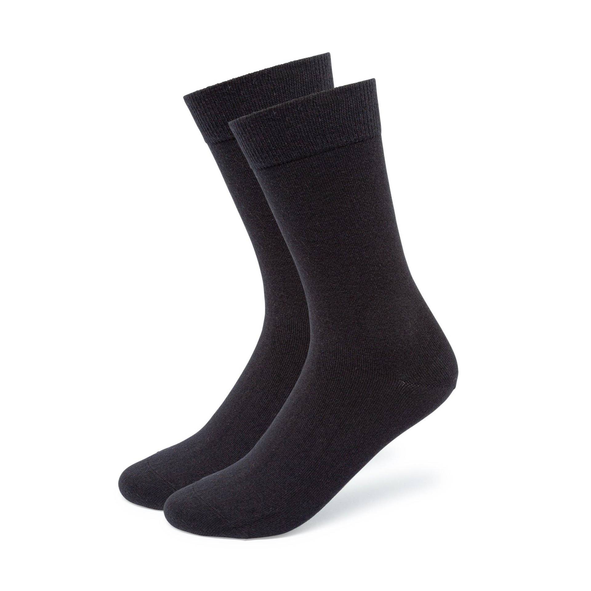 Duopack, Wadenlange Socken Herren Black 39-42 von Manor Man