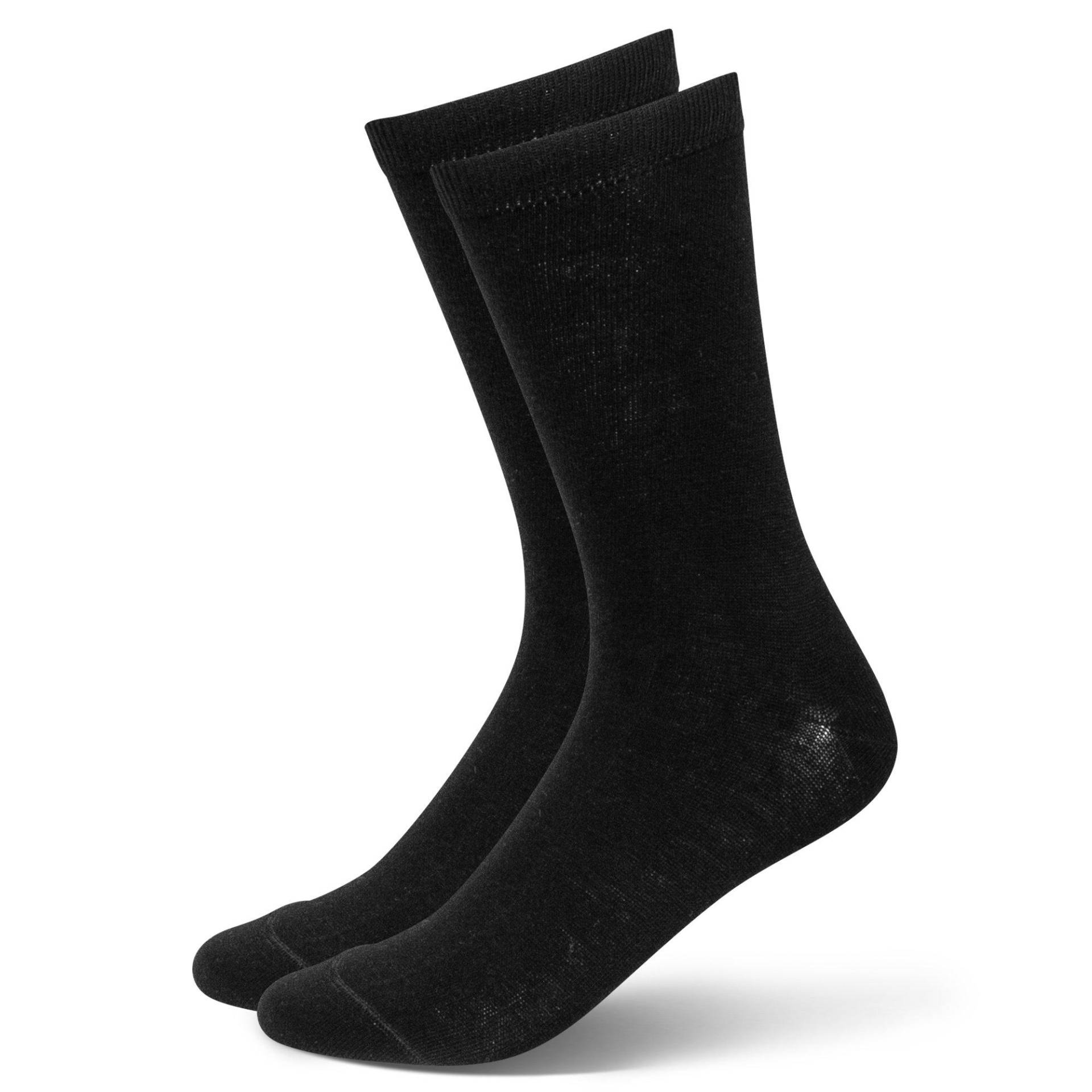 Duopack, Wadenlange Socken Herren Black 39-42 von Manor Man