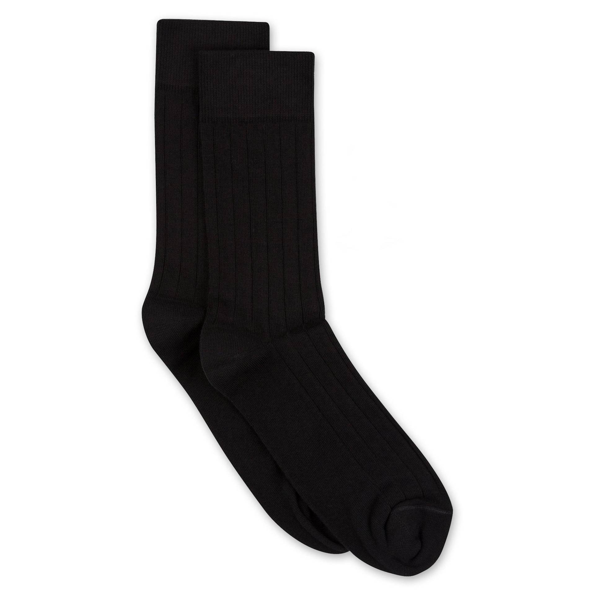 Duopack, Wadenlange Socken Herren Black 43-46 von Manor Man