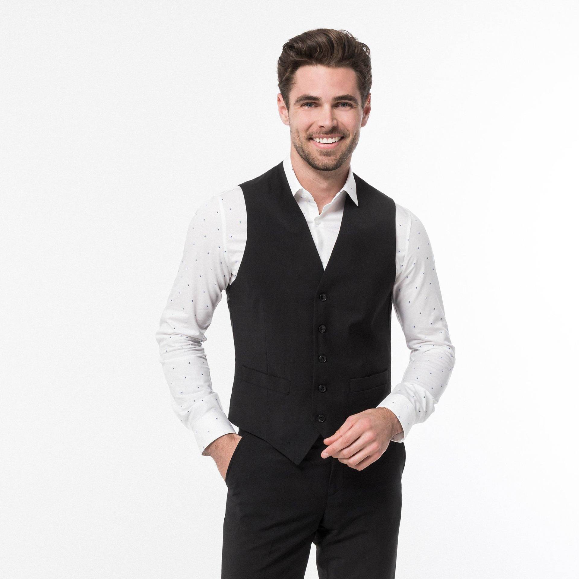 Gilet Herren Black 44 von Manor Man