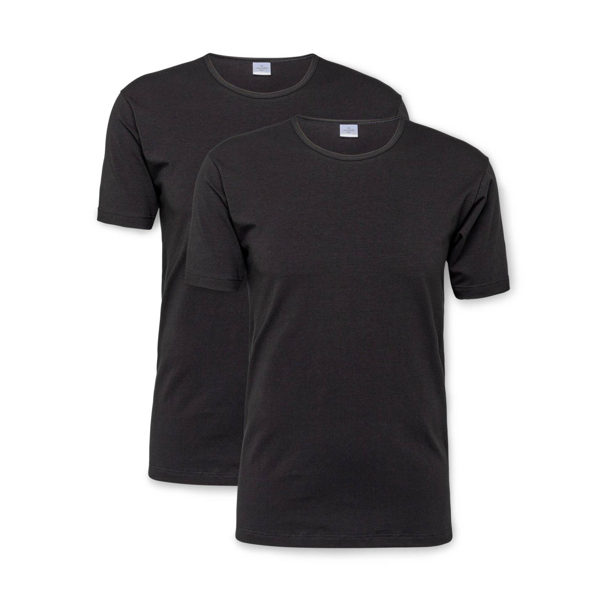 Duopack, T-shirts, Kurzarm Herren Black XL von Manor Man