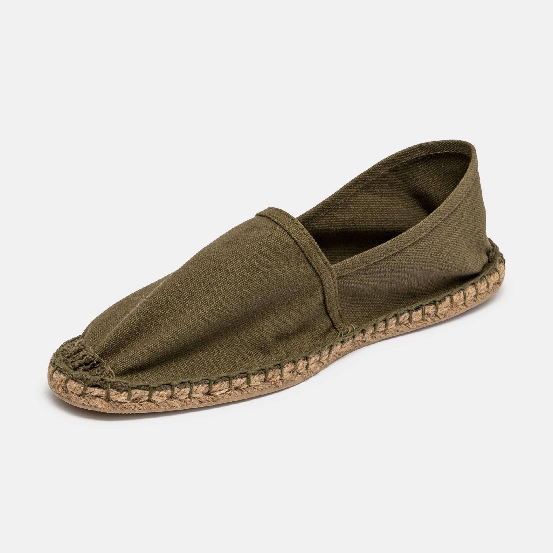 Espadrilles Herren Militärgrün 41 von Manor Man