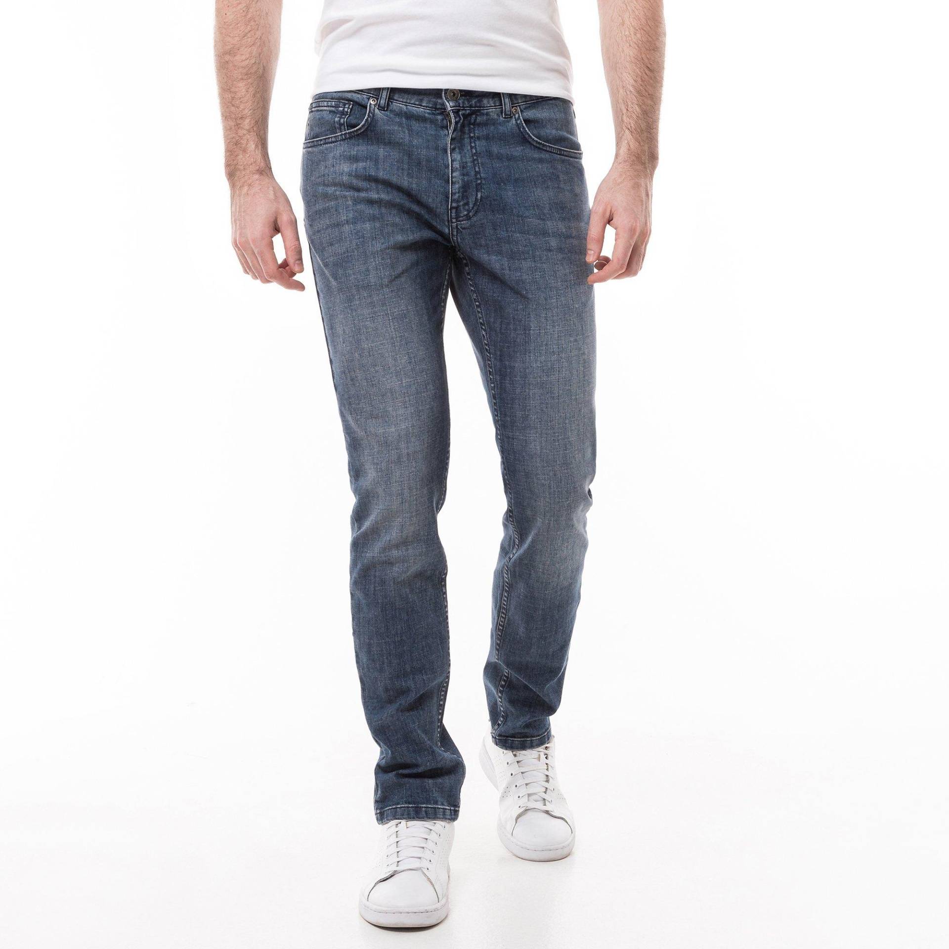 Jeans, Slim Fit Herren Blau Denim L30/W34 von Manor Man