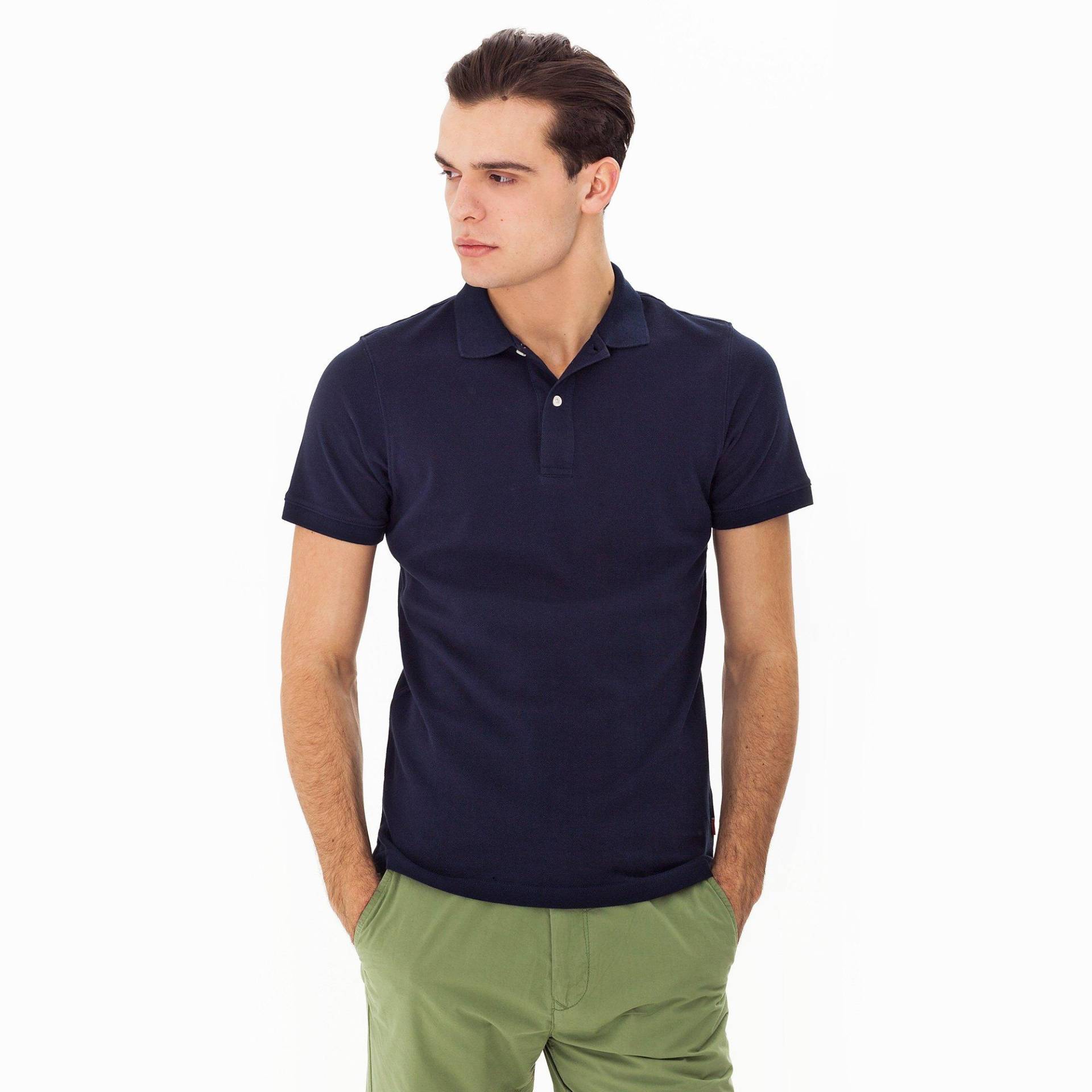 Poloshirt, Modern Fit, Kurzarm Herren Nachtblau 3XL von Manor Man