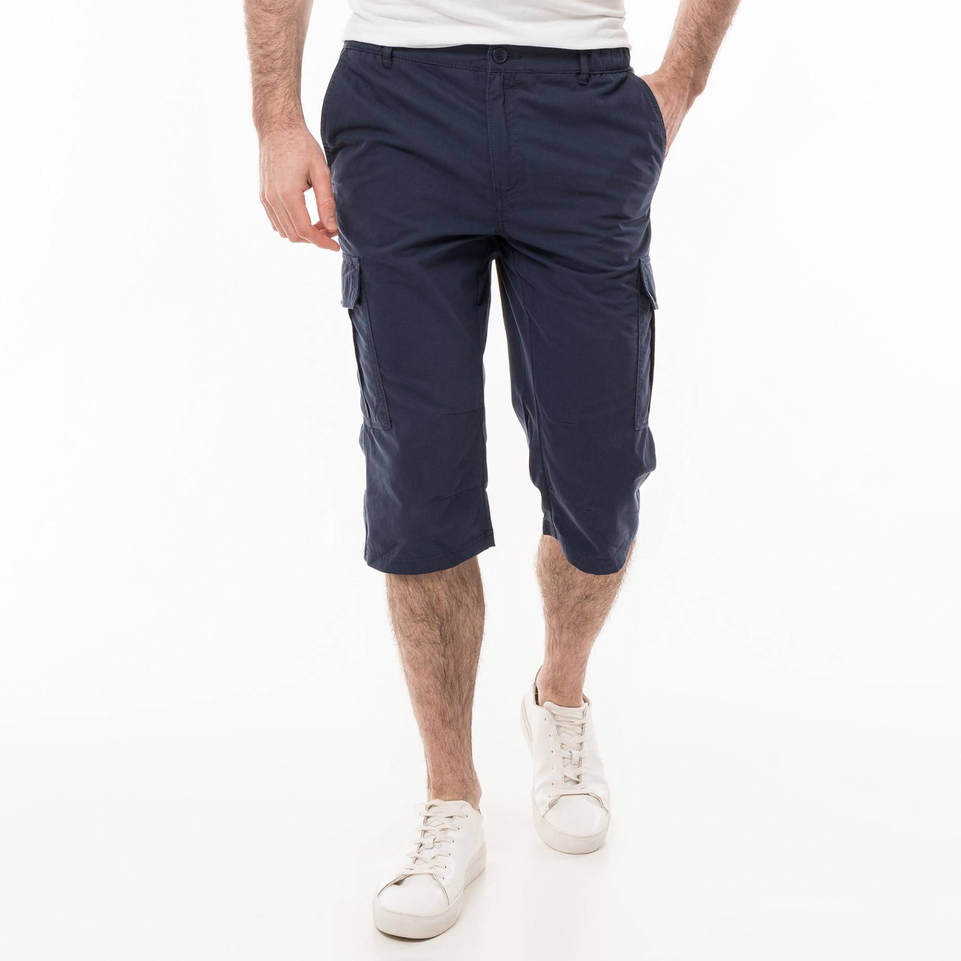 Hose, Regular Fit, 3/4-länge Herren Marine L von Manor Man