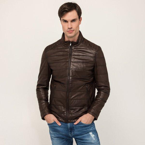 Lederjacke Herren Braun 48 von Manor Man