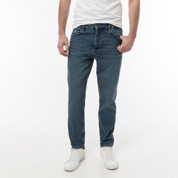 Jeans, Tapered Fit Herren Mittelblau 36 von Manor Man