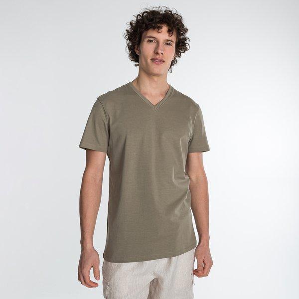 T-shirt, Classic Fit, Kurzarm Herren Taupe XXL von Manor Man