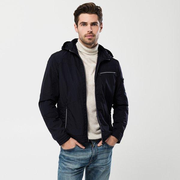 Jacke Mit Abnehmbarer Kapuze Herren Marine XXL von Manor Man