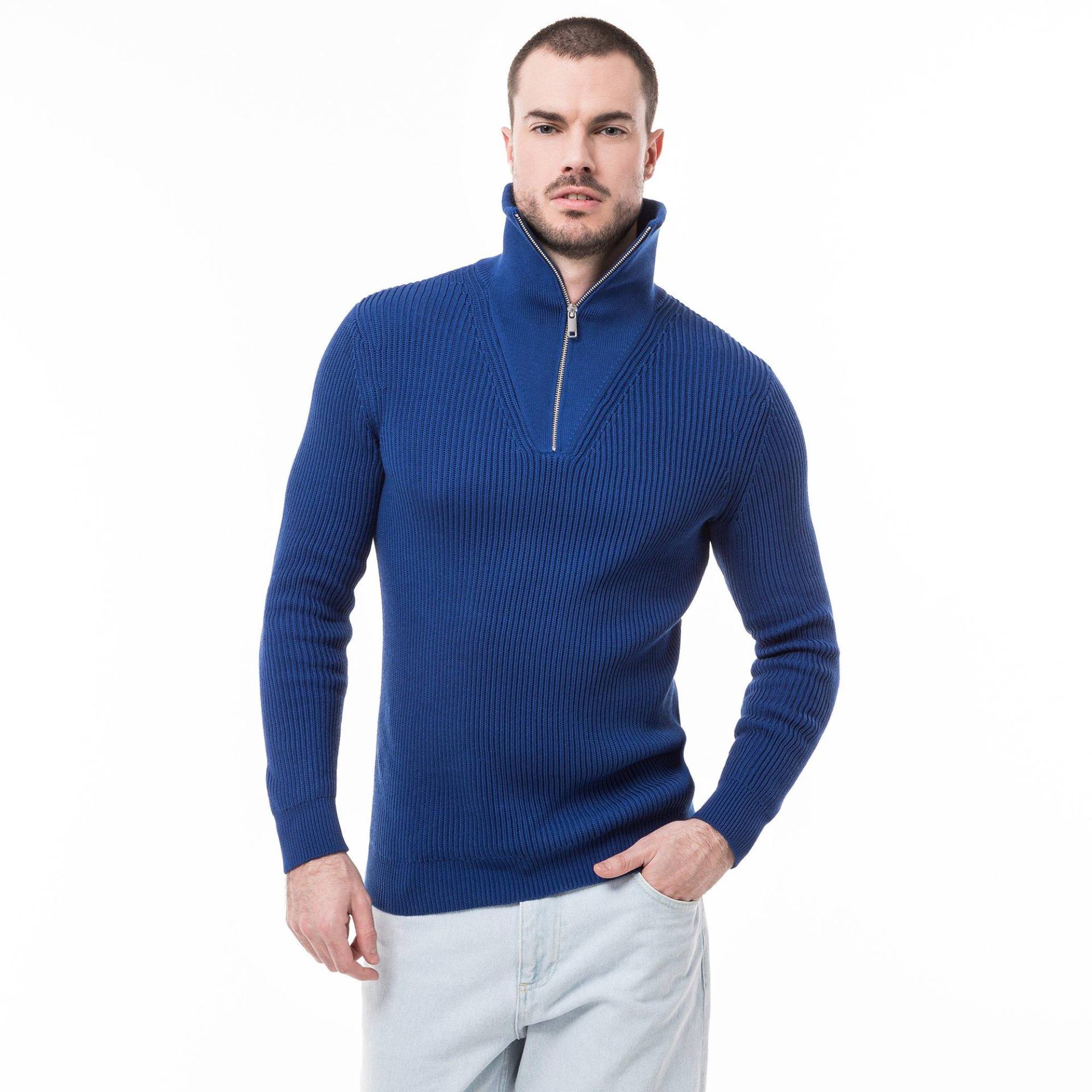 Pullover Herren Blau L von Manor Man