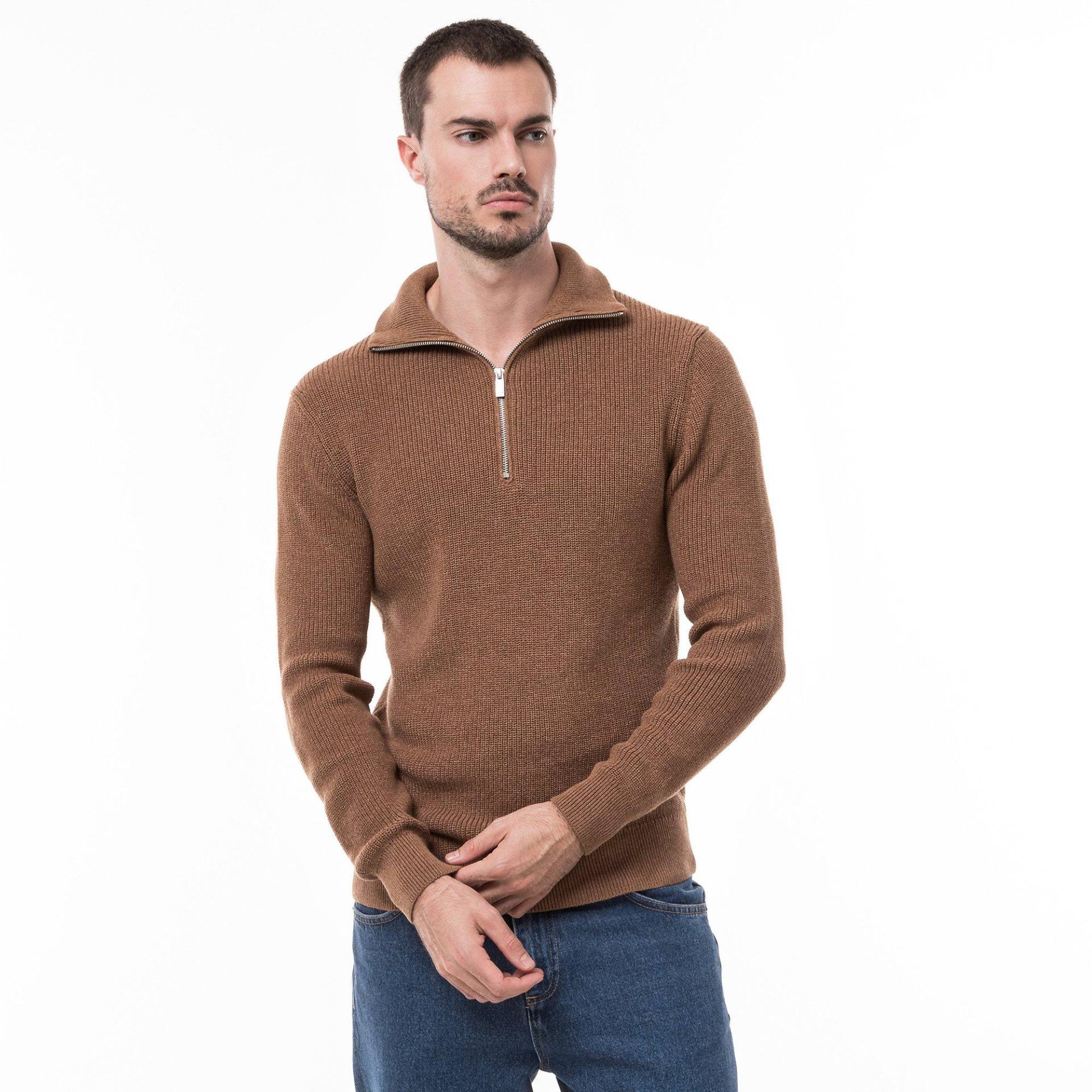 Pullover Herren Camel L von Manor Man