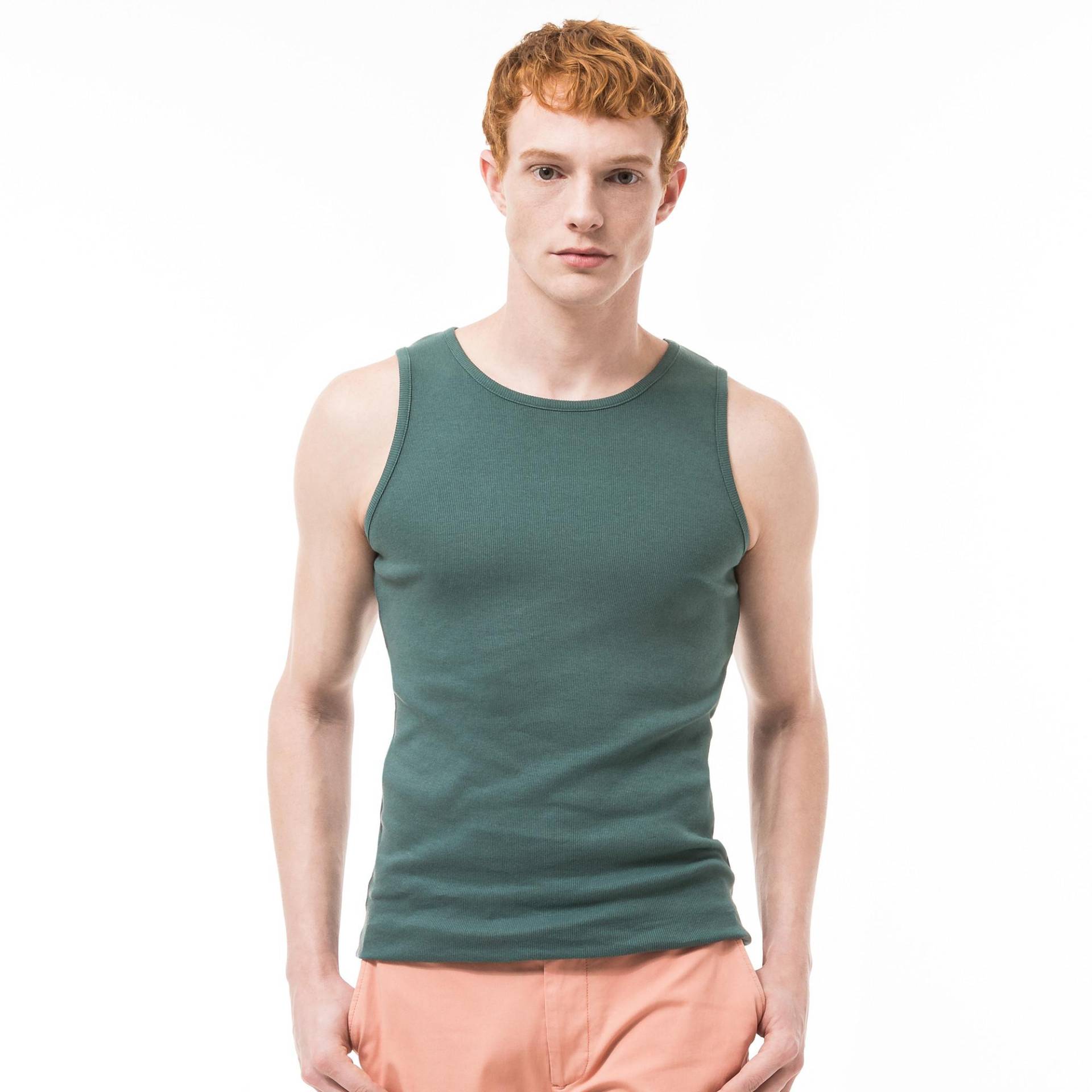 Tank Top Herren Dunkelgrün XL von Manor Man