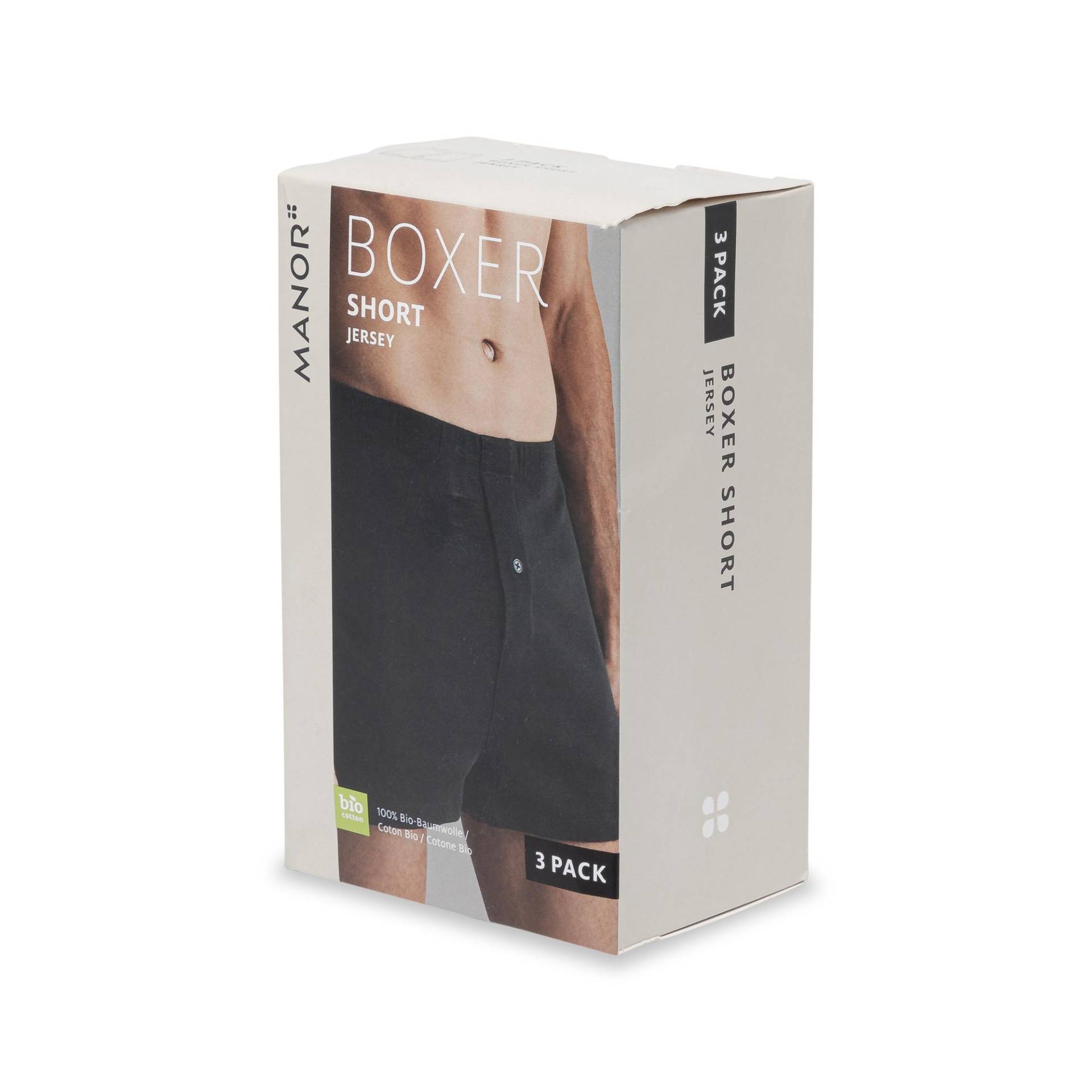 Triopack, Boxershorts Herren Black M von Manor Man