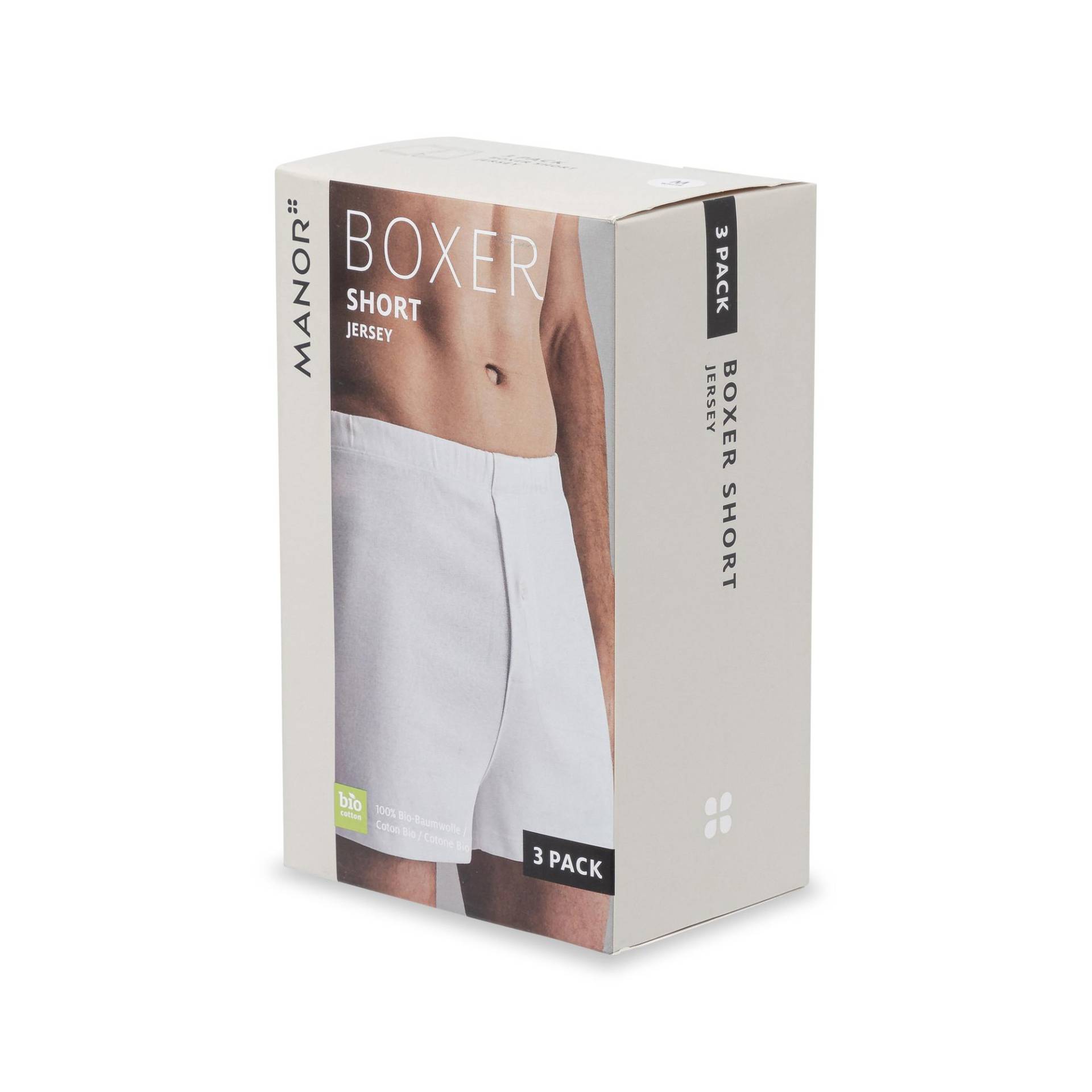 Triopack, Boxershorts Herren Weiss L von Manor Man