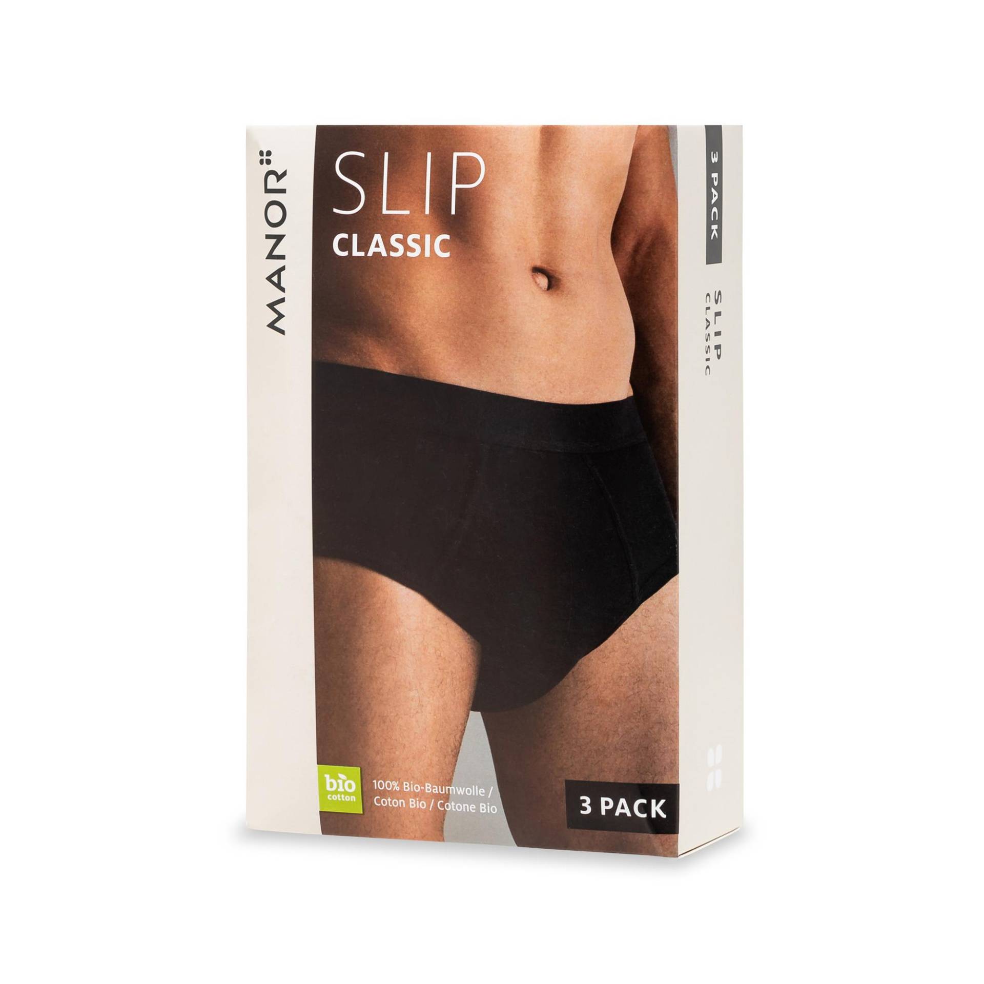 Triopack, Slips Herren Black L von Manor Man