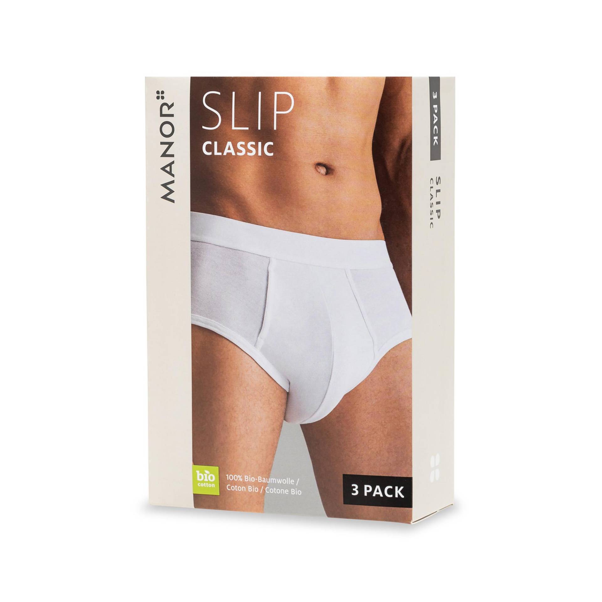 Triopack, Slips Herren Weiss L von Manor Man