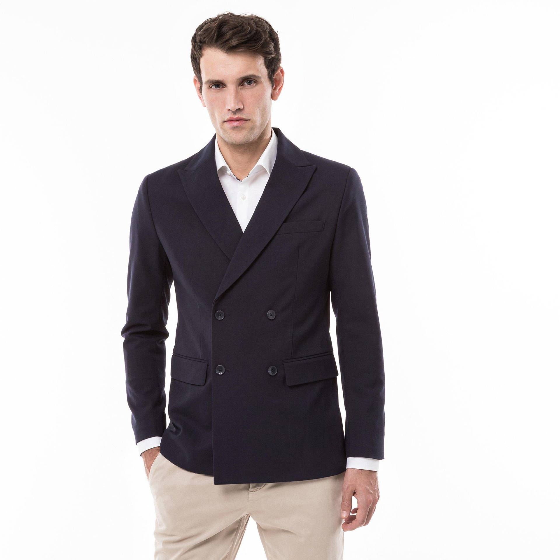 Veston Modern Fit Herren Marine 56 von Manor Man