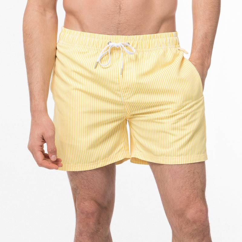 Badeshorts Herren Gelb L von Manor Sport