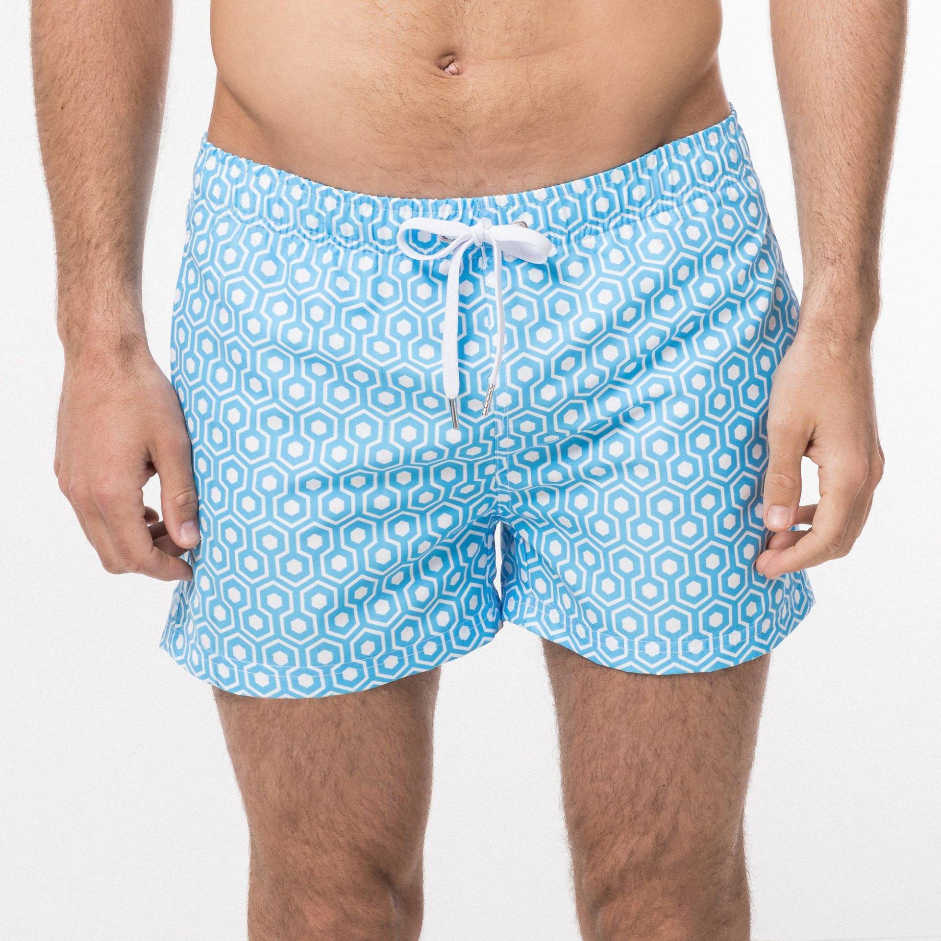 Badeshorts Herren Hellblau M von Manor Sport