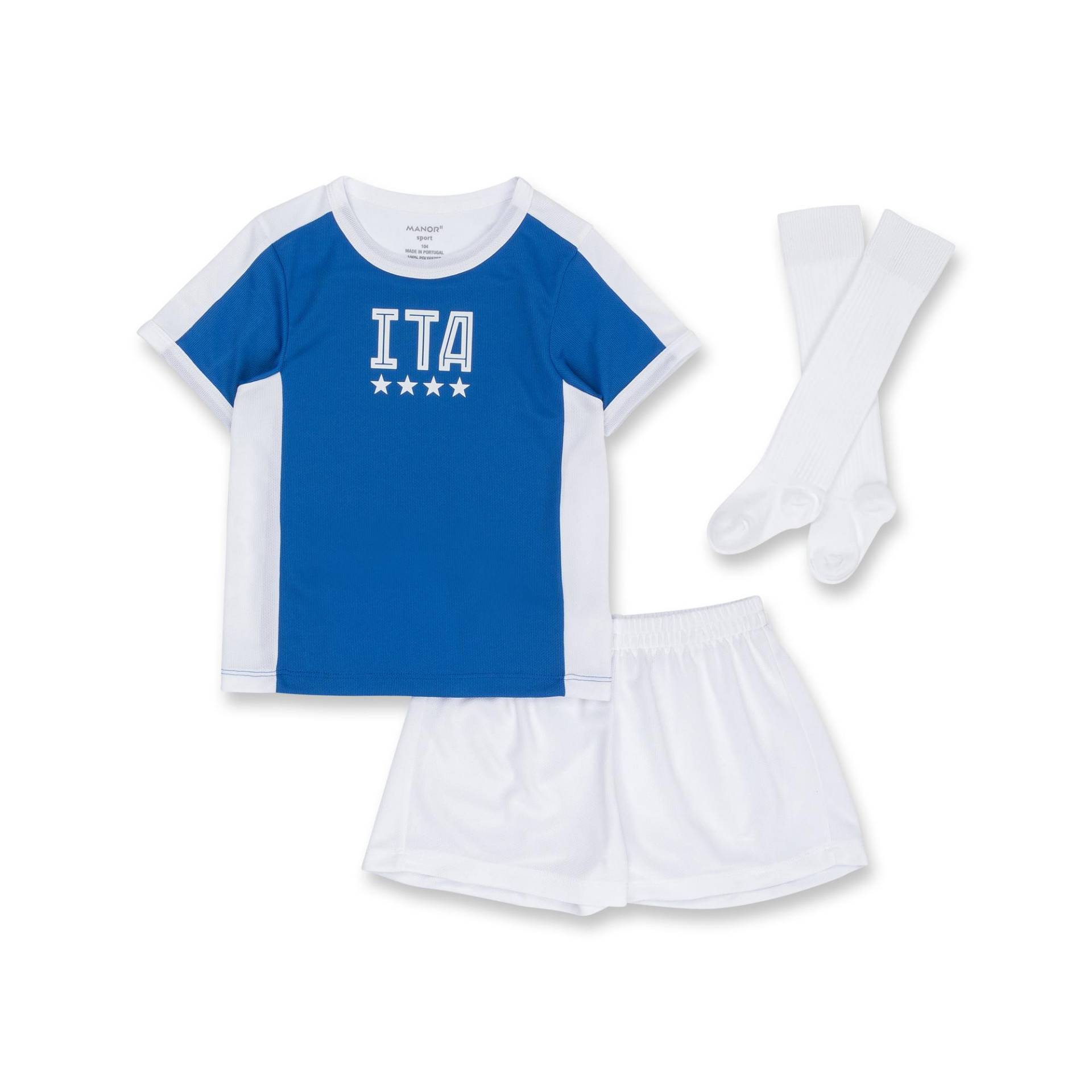 Fan Kids Set Unisex Blau  110 von Manor Sport