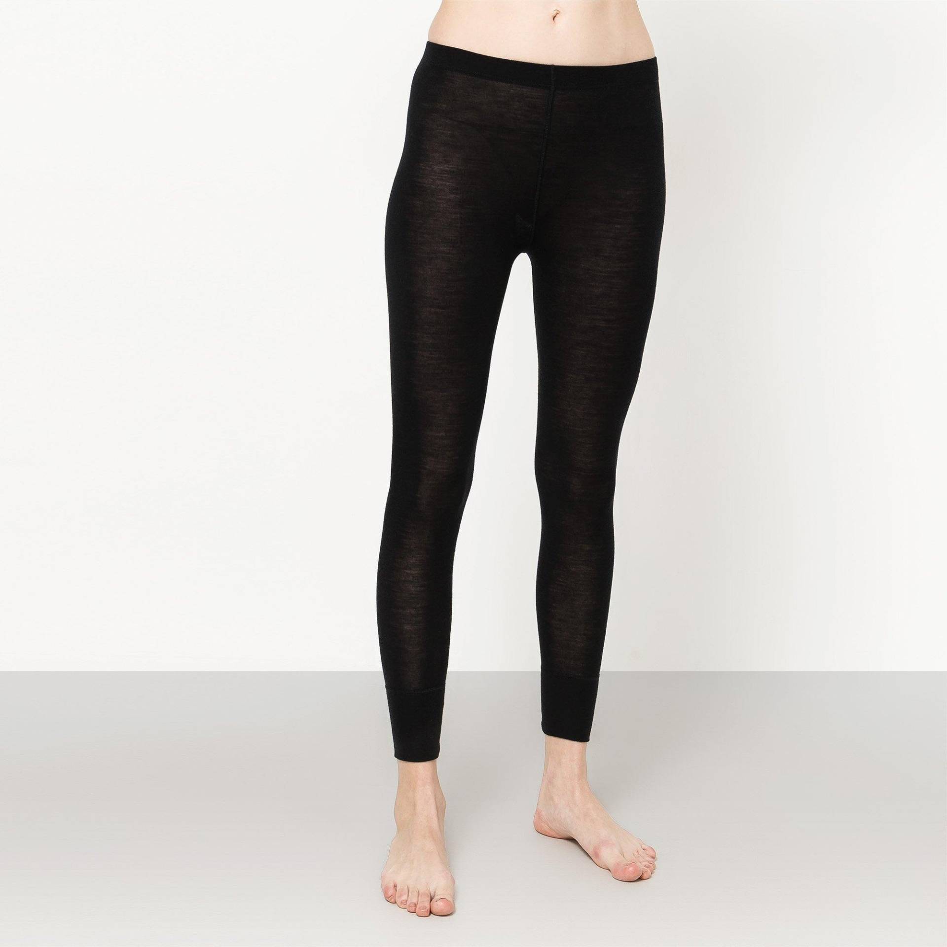 Lange Thermohose Damen Black XS von Manor Sport