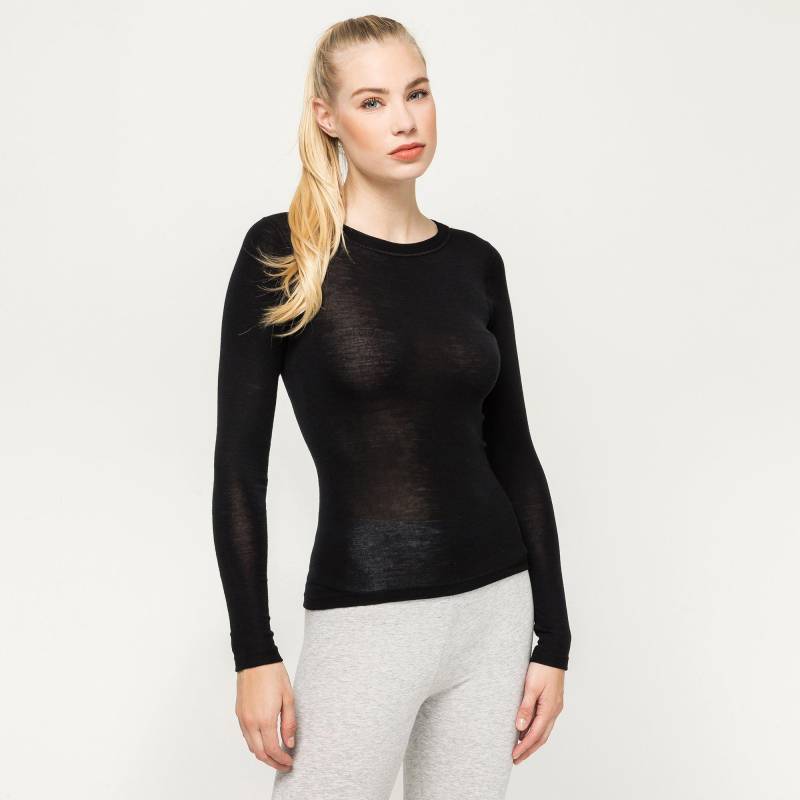 Thermoshirt, Langarm Damen Black XS von Manor Sport