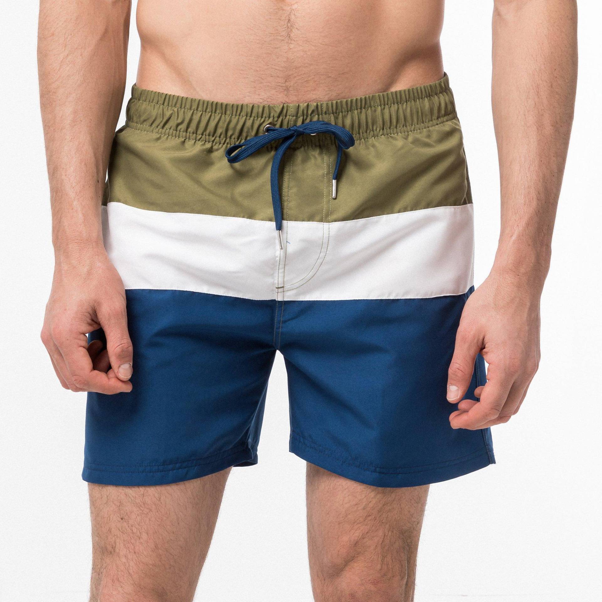 Badeshorts Herren Olivegrün L von Manor Sport