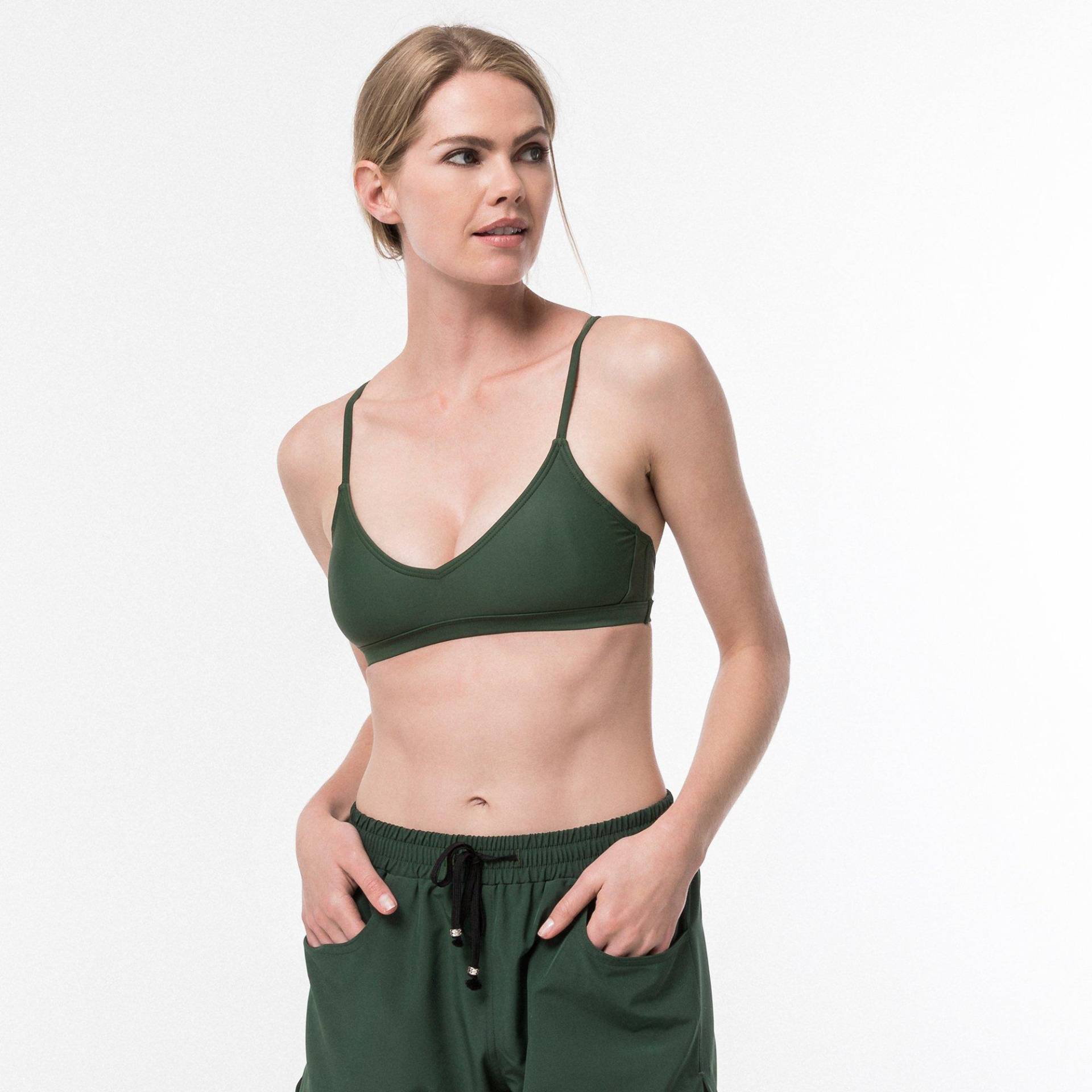 Bikini-top Damen Olivegrün L von Manor Sport