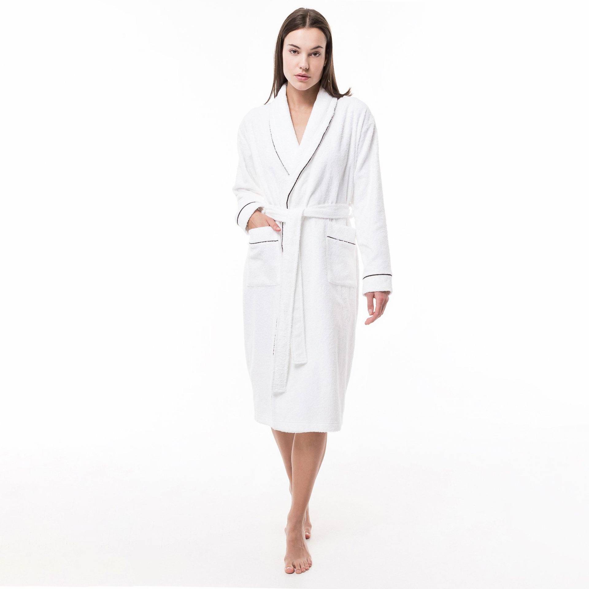 Bademantel, Damen Damen Weiss M von Manor Woman