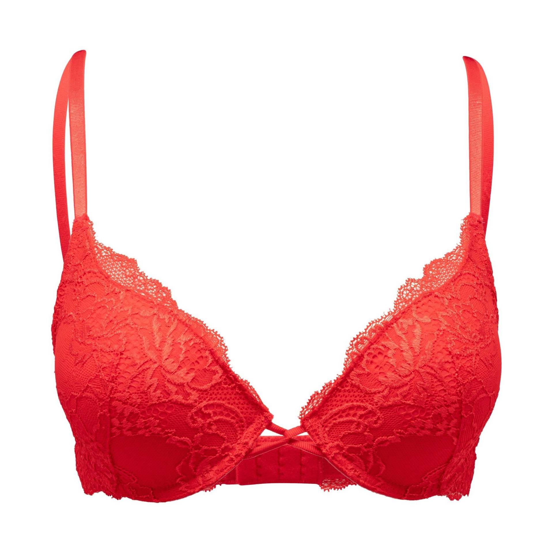 Bh Mit Push Up Effekt Damen Rot B/80 von Manor Woman