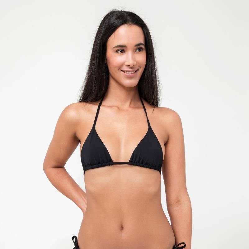 Bikini Oberteil, Triangel Damen Black L von Manor Woman