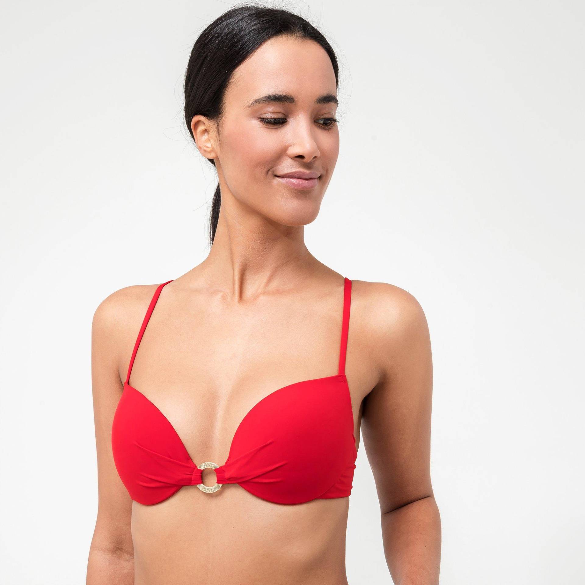 Bikini-top,wattiert Damen Rot A/75 von Manor Woman