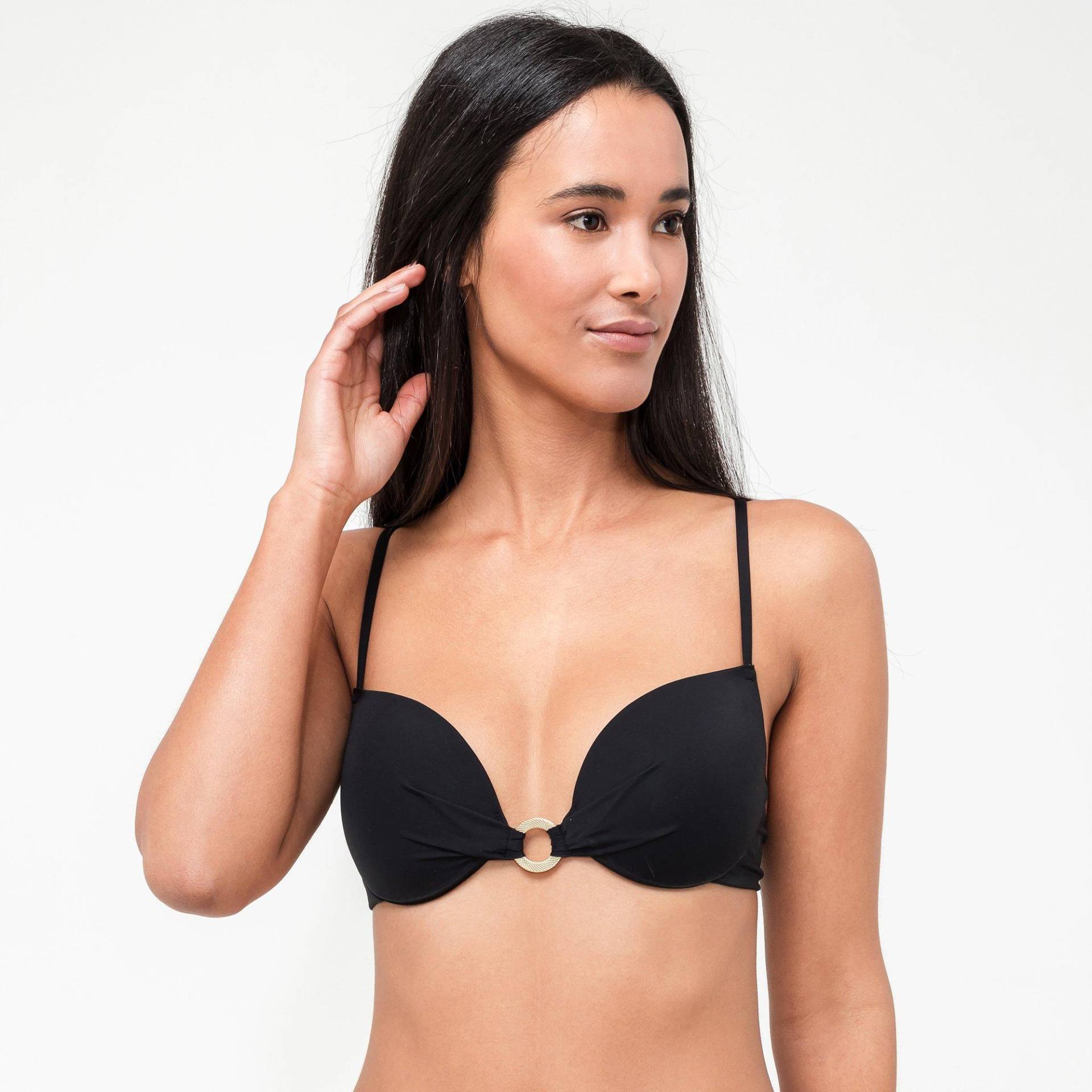 Bikini-top,wattiert Damen Black A/75 von Manor Woman