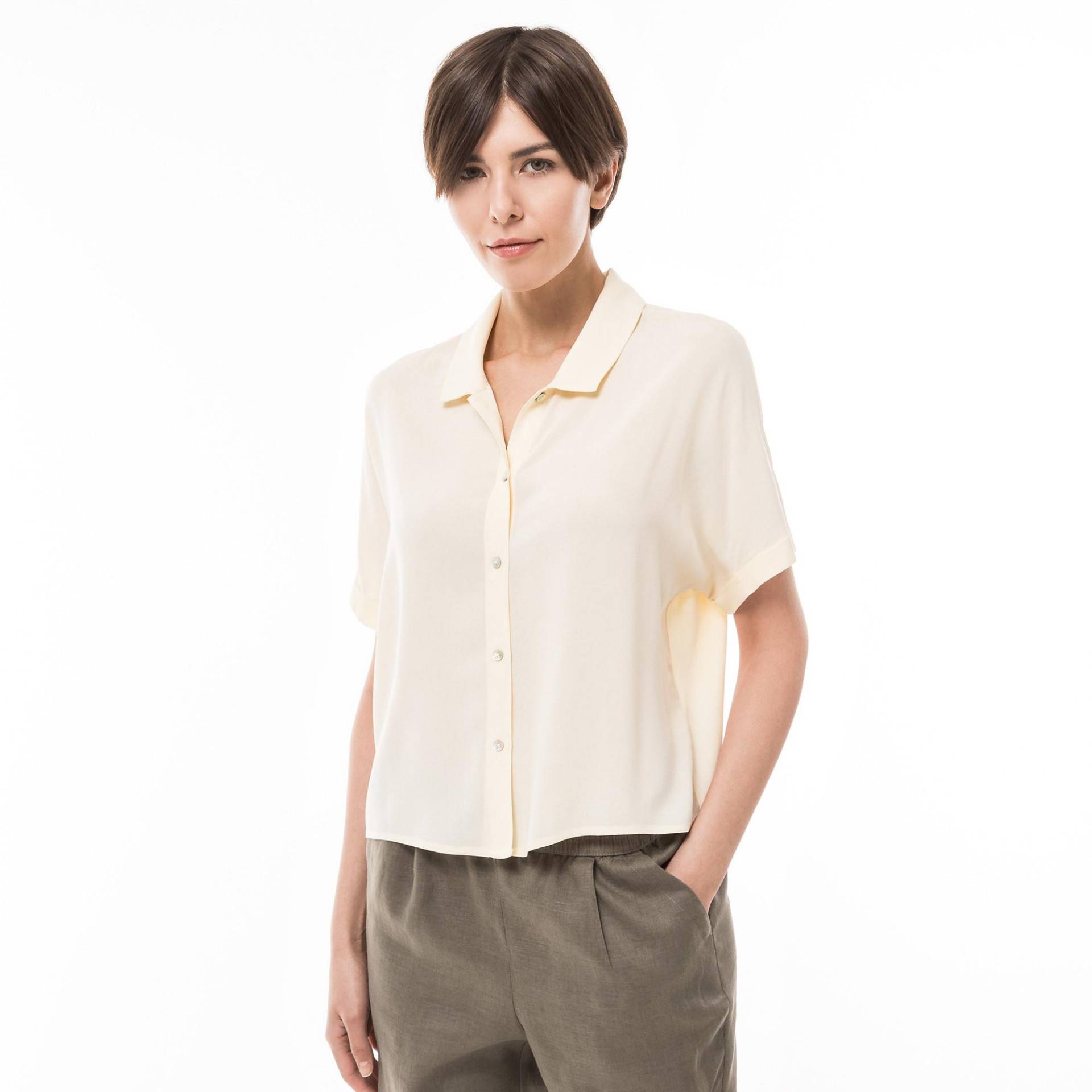 Bluse, Kurzarm Damen Vanilla 42 von Manor Woman