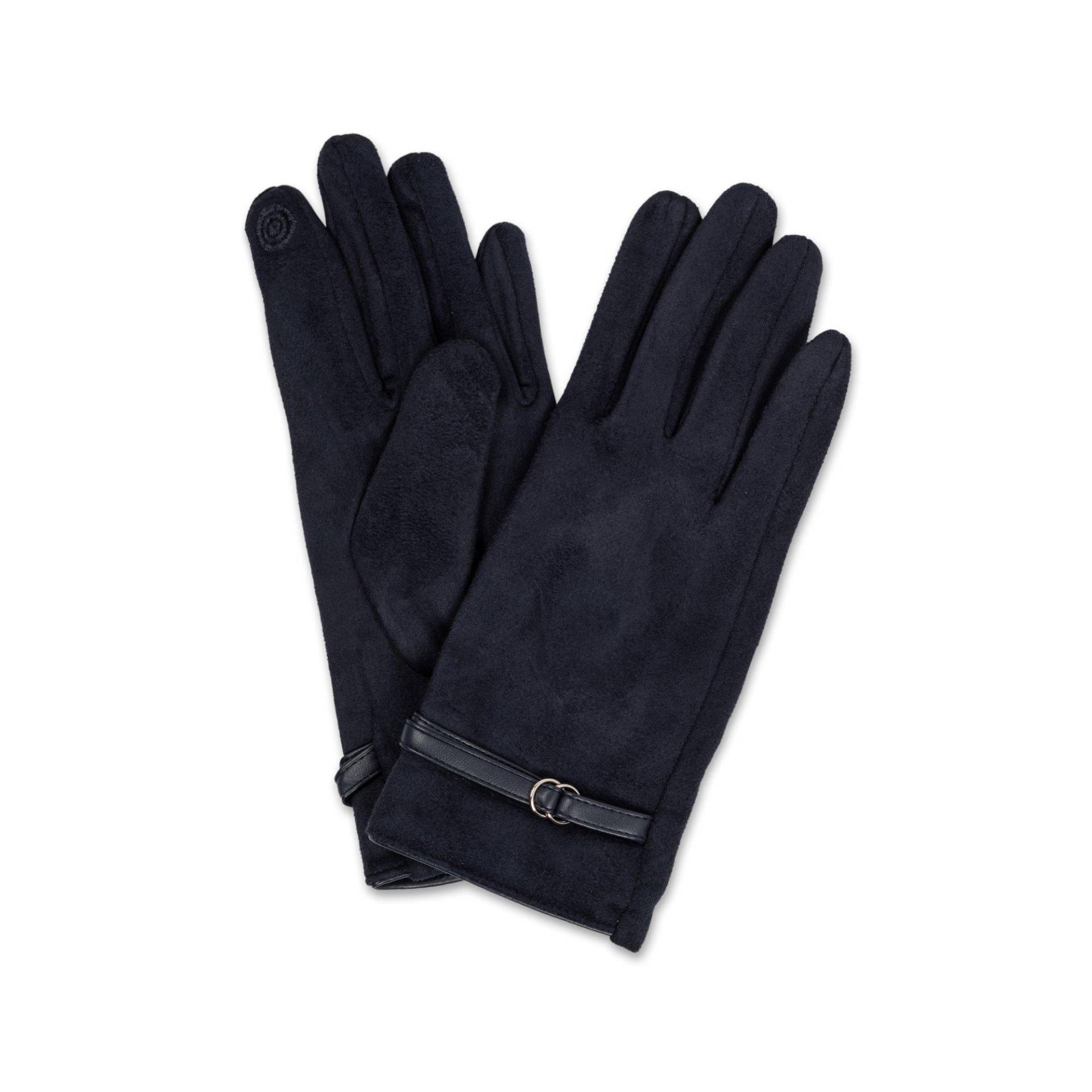 Handschuhe Damen Marine M/L von Manor Woman