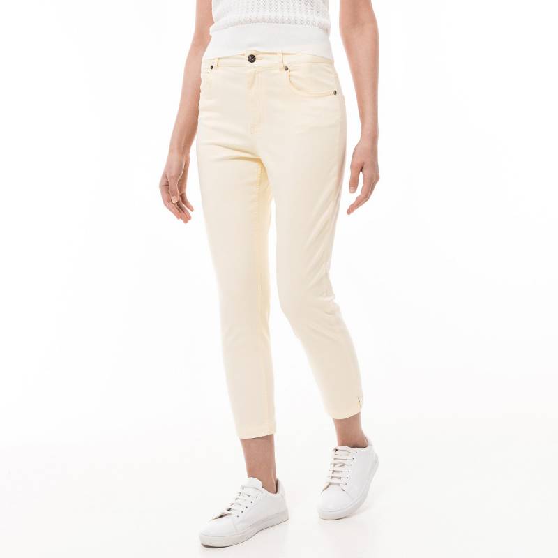 Hose, Slim Fit, 7/8-länge Damen Vanilla 44 von Manor Woman