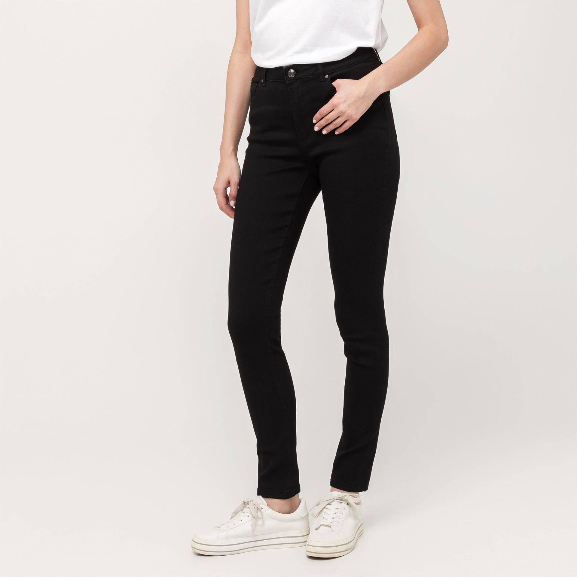 Jeans, Slim Fit Damen Black L30/W36 von Manor Woman