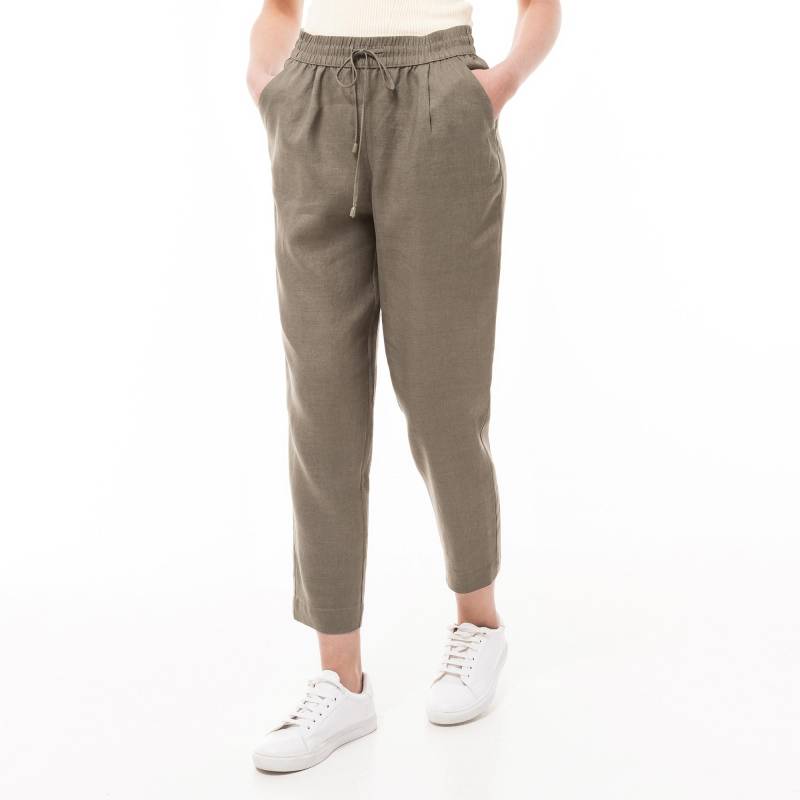 Lange Hose, Jogging Stil Damen Militärgrün 46 von Manor Woman