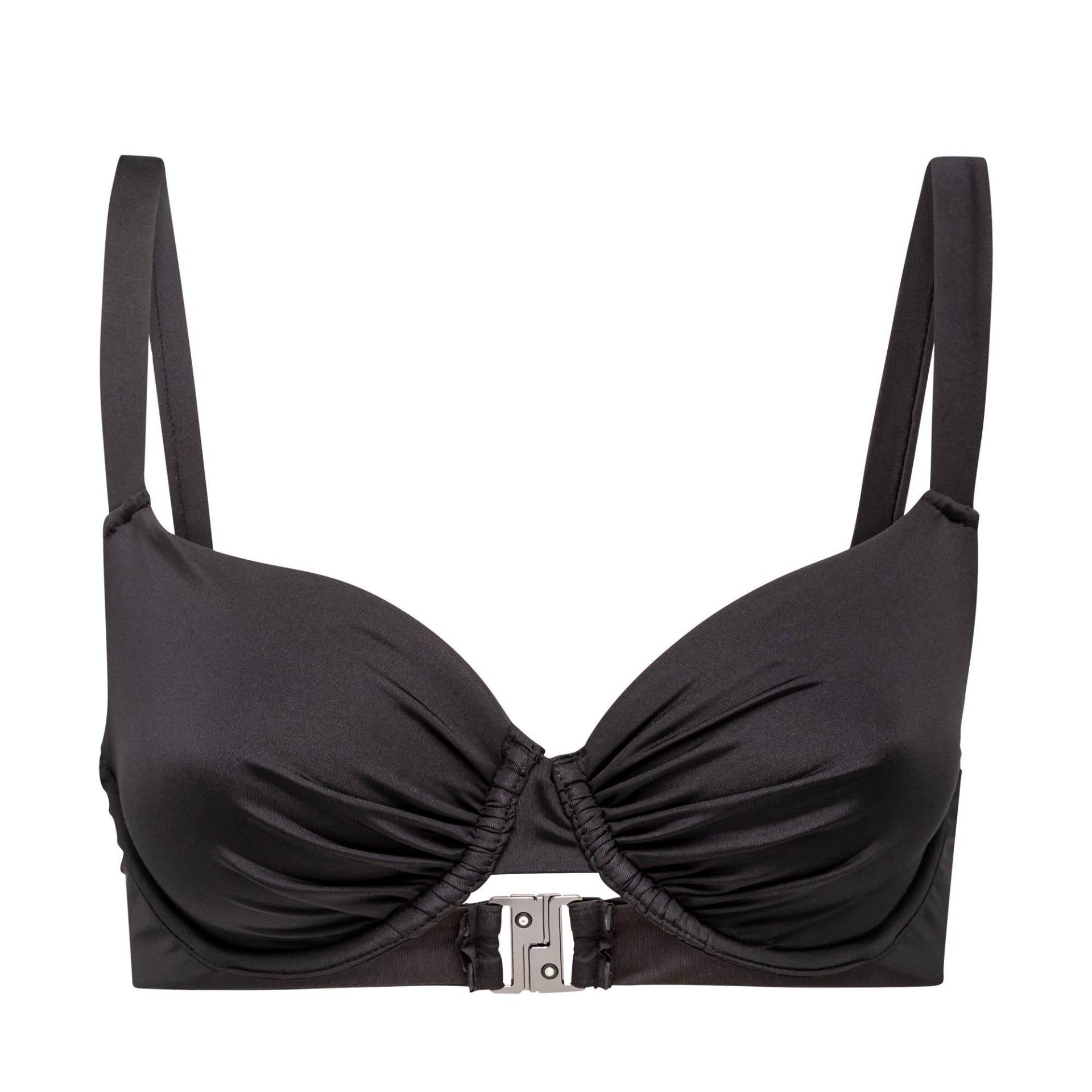 Bikini Oberteil Mit Bügel Damen Black B/75 von Manor Woman