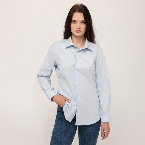 Bluse, Langarm Damen Hellblau 38 von Manor Woman