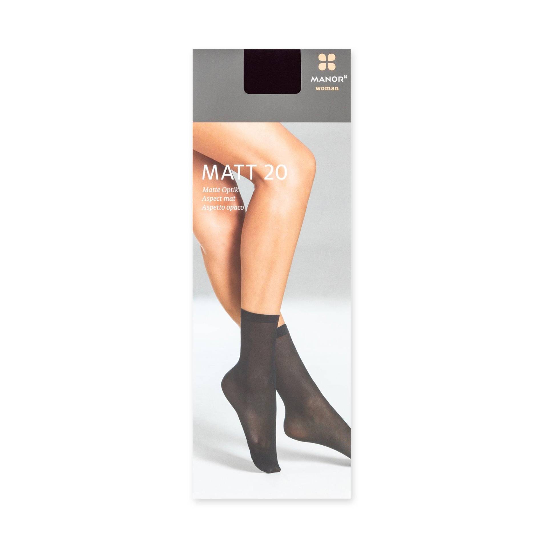 Duopack, Wadenlange Socken Damen Black 35-38 von Manor Woman