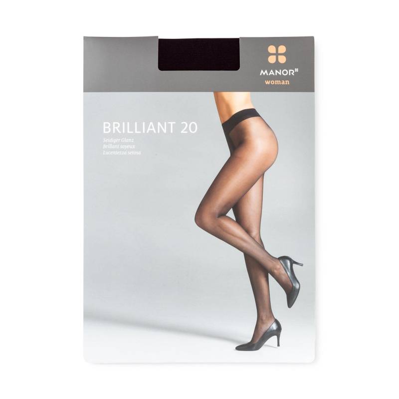 Strumpfhose, 20 Den Damen Black III von Manor Woman