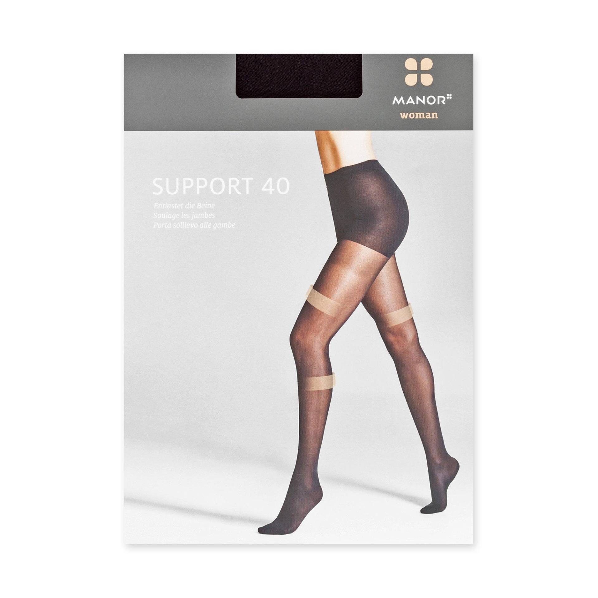 Strumpfhose, 40 Den Damen Black V von Manor Woman