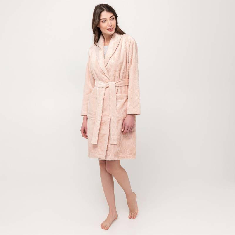 Langer Morgenmantel Damen Sand XL von Manor Woman